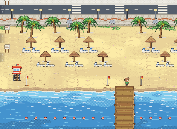 Bãi biển Mỹ Khê trong game
