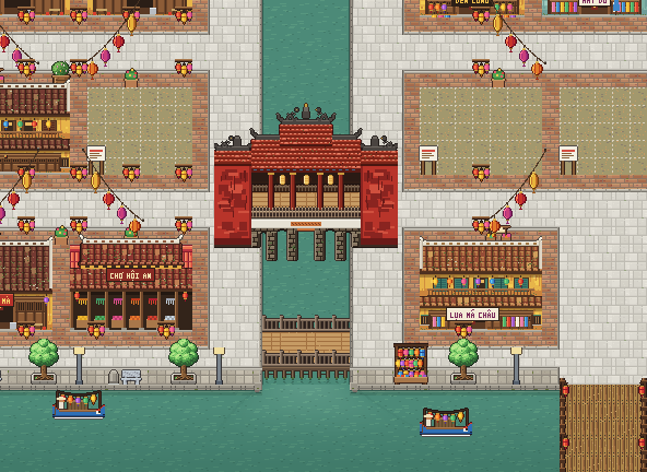 Chùa Cầu phố cổ Hội An trong game